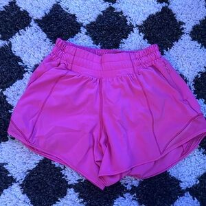 Lululemon Hottie Hot short, size 0, neon pink